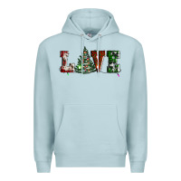 Blue Mist love christmas tree Premium Hoodie - AdoDesignShop
