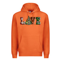 Carrot love christmas tree Premium Hoodie - AdoDesignShop
