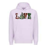 Lilac love christmas tree Premium Hoodie - AdoDesignShop
