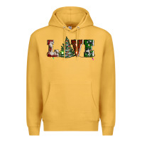 Mustard love christmas tree Premium Hoodie - AdoDesignShop
