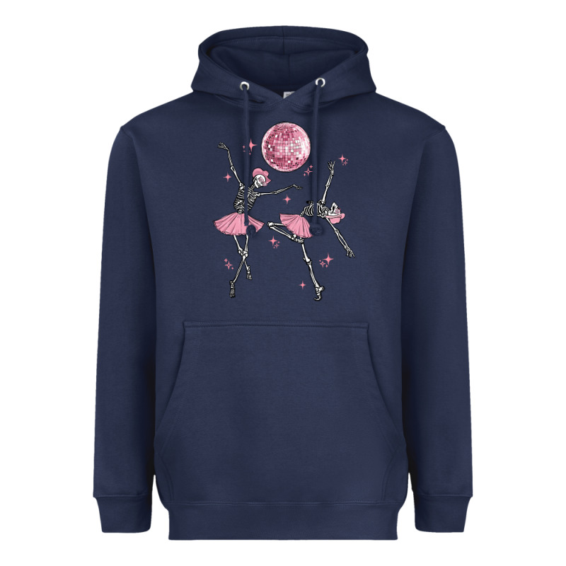 Skeleton Ballerina Heavyweight Hoodie by MaliasSmallBusiness | Teevron