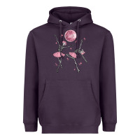 Plum skeleton ballerina Heavyweight Hoodie - MaliasSmallBusiness