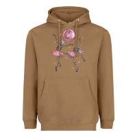 Toasted Coconut skeleton ballerina Heavyweight Hoodie - MaliasSmallBusiness