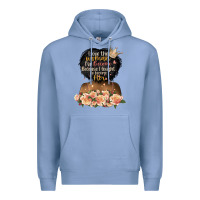 Colony Blue i love the woman l've become black girl Premium Hoodie - Artiststas