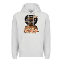 Dove Grey i love the woman l've become black girl Premium Hoodie - Artiststas