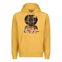 Mustard i love the woman l've become black girl Premium Hoodie - Artiststas