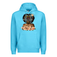 Ocean Blue i love the woman l've become black girl Premium Hoodie - Artiststas