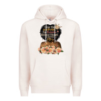 Pale Pink i love the woman l've become black girl Premium Hoodie - Artiststas