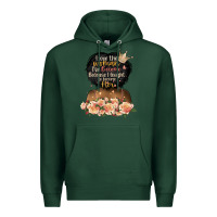 Sports Green i love the woman l've become black girl Premium Hoodie - Artiststas