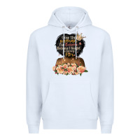 White i love the woman l've become black girl Premium Hoodie - Artiststas