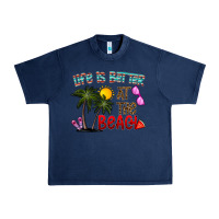 Navy life is better at the beach Urban Heavy Tee - CowhideDigitalArt