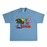 Pebble Blue life is better at the beach Urban Heavy Tee - CowhideDigitalArt