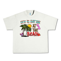 Pistachio life is better at the beach Urban Heavy Tee - CowhideDigitalArt