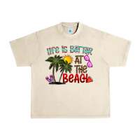Sandshell life is better at the beach Urban Heavy Tee - CowhideDigitalArt