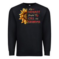 Black my favorite people call me grandma Premium Sweatshirt - MaliasSmallBusiness