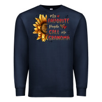 Navy my favorite people call me grandma Premium Sweatshirt - MaliasSmallBusiness