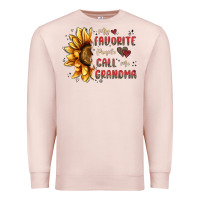 Pale Pink my favorite people call me grandma Premium Sweatshirt - MaliasSmallBusiness