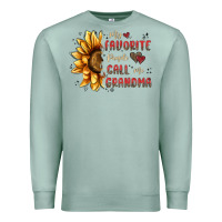Seafoam my favorite people call me grandma Premium Sweatshirt - MaliasSmallBusiness