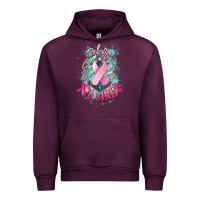 Mauve Wine refuse to sink cancer anchor Urban Hoodie - NancyCooperArtShop
