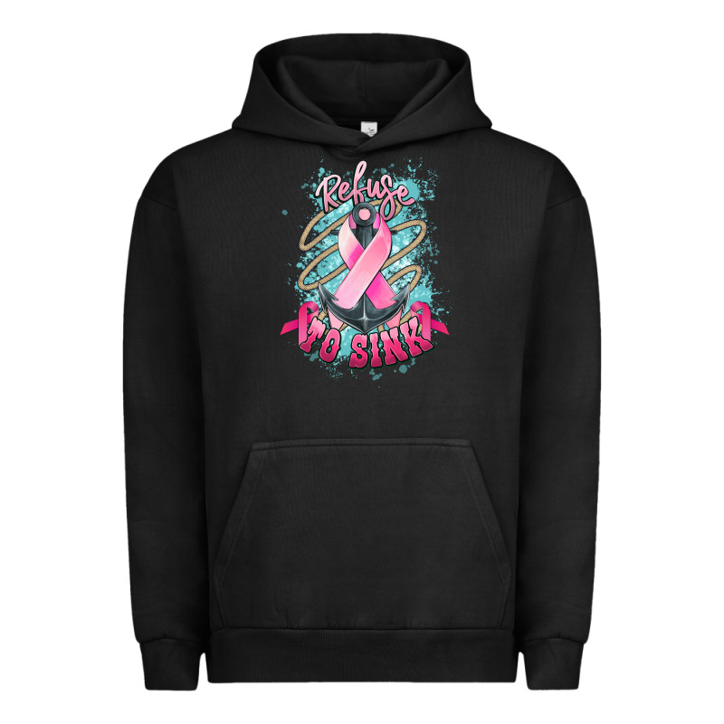 Refuse To Sink Cancer Anchor Urban Hoodie by NancyCooperArtShop | Teevron