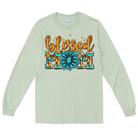Matcha blessed mom with gemstone Long Sleeve Tee - AdoDesignShop
