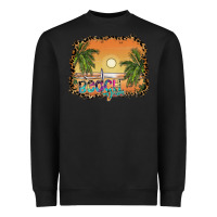Black beach vibes Heavyweight Sweatshirt - SublimationCraftShop