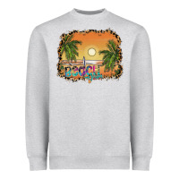 Heather Grey beach vibes Heavyweight Sweatshirt - SublimationCraftShop