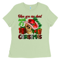 Matcha when you are dead inside its Christmas Ladies Tee - AdoDesignShop