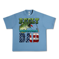 Pebble Blue reely awesome dad Urban Heavy Tee - HRA Design Shop