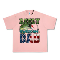 Salmon reely awesome dad Urban Heavy Tee - HRA Design Shop