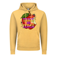 Vintage Mustard Trick or Teach Vintage Hoodie - texasbilliewilder