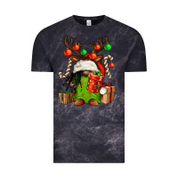 Cloud Black christmas afro gnomes Vintage Tee - FaDigitalArtStudio