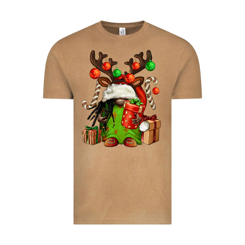 Christmas Afro Gnomes Vintage Tee by FaDigitalArtStudio | Teevron