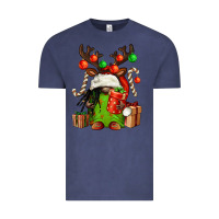 Vintage Denim christmas afro gnomes Vintage Tee - FaDigitalArtStudio