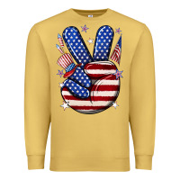 Antique Gold peace 4th july Premium Sweatshirt - NancyCooperArtShop