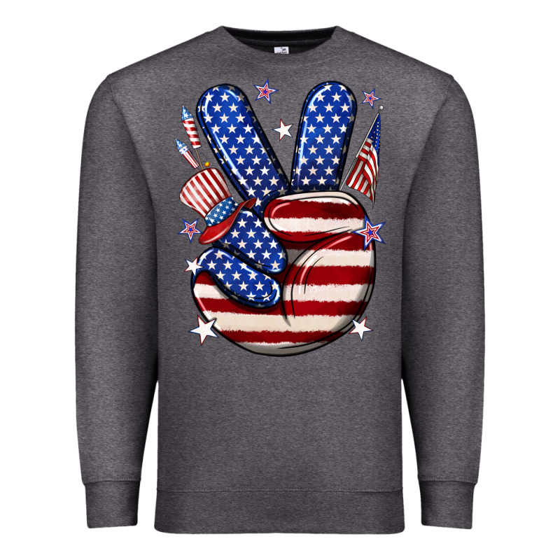Peace 4th July Premium Sweatshirt by NancyCooperArtShop | Teevron