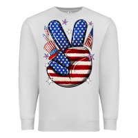 Dove Grey peace 4th july Premium Sweatshirt - NancyCooperArtShop