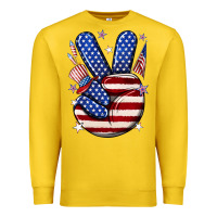 Lemon peace 4th july Premium Sweatshirt - NancyCooperArtShop