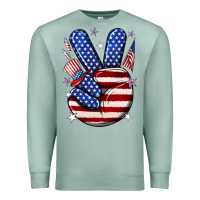 Seafoam peace 4th july Premium Sweatshirt - NancyCooperArtShop
