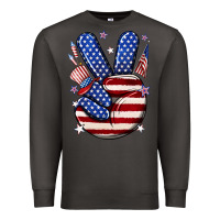 Smoke peace 4th july Premium Sweatshirt - NancyCooperArtShop