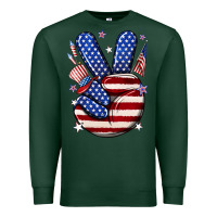 Sports Green peace 4th july Premium Sweatshirt - NancyCooperArtShop