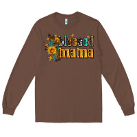 Chestnut blessed mama Long Sleeve Tee - AdoDesignShop