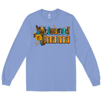 Colony Blue blessed mama Long Sleeve Tee - AdoDesignShop