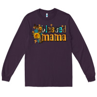 Plum blessed mama Long Sleeve Tee - AdoDesignShop