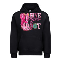 Black give cancer the boot Urban Hoodie - NancyCooperArtShop
