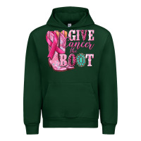 Forest Green give cancer the boot Urban Hoodie - NancyCooperArtShop