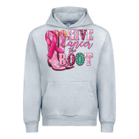 Heather Grey give cancer the boot Urban Hoodie - NancyCooperArtShop