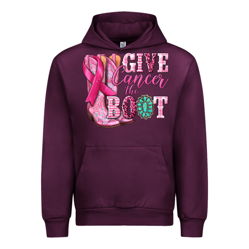 Give Cancer The Boot Urban Hoodie by NancyCooperArtShop | Teevron