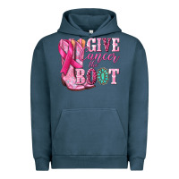 Pigment Midnight Navy give cancer the boot Urban Hoodie - NancyCooperArtShop