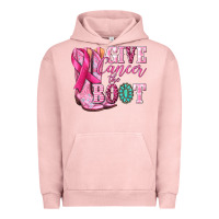Pigment Salmon give cancer the boot Urban Hoodie - NancyCooperArtShop